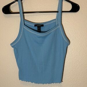 Forever 21 Light Blue Ribbed Camisole